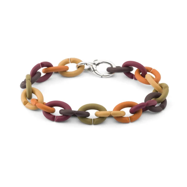 Autumn Rainbow Silver Bracelet