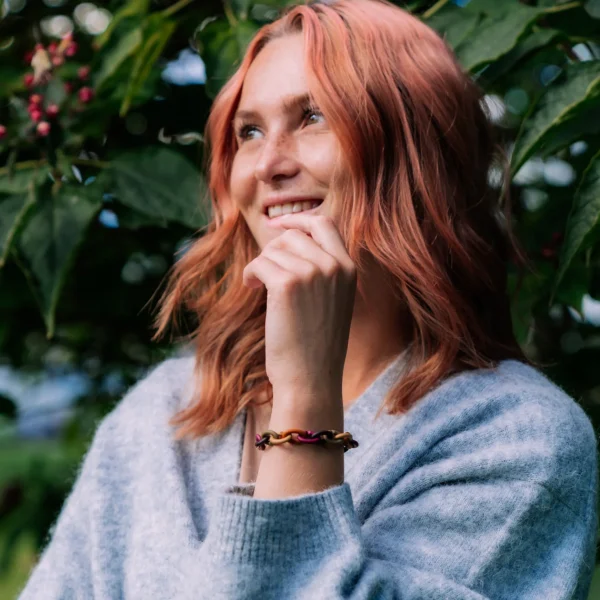 Autumn Rainbow Silver Bracelet