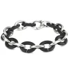 Black Half Silver Bracelet