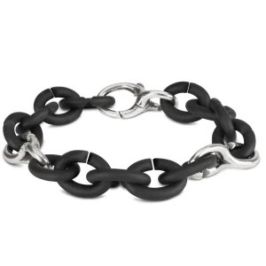 Black Pop Silver Bracelet