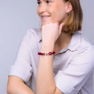 Bordeaux Silver Bracelet