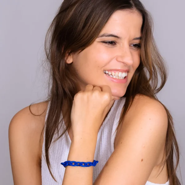 Cobalt Blue Bronze Bracelet