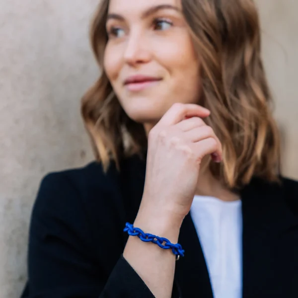 Cobalt Blue Silver Bracelet