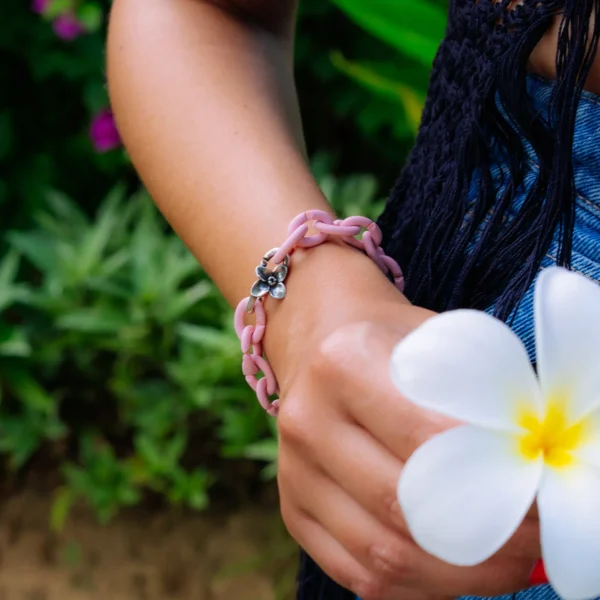 Flower, Double Silver Link