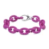 Fuchsia Silver Bracelet