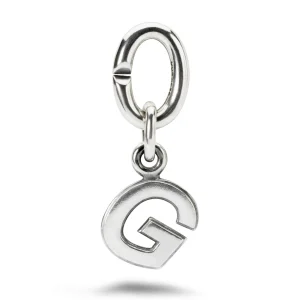 G, Silver Link Charm