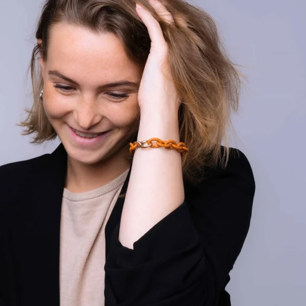 Golden Cognac Bronze Bracelet