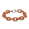 Golden Cognac Silver Bracelet