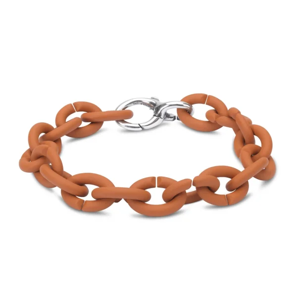 Golden Cognac Silver Bracelet