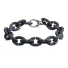 Graphite Grey Silver Bracelet