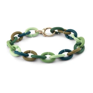 Green Rainbow Bronze Bracelet