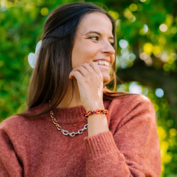 Harvest Rainbow Silver Bracelet