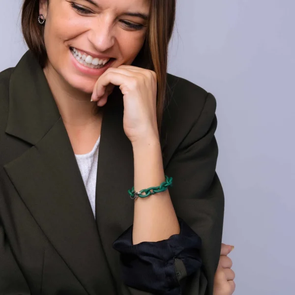 Keen Green Silver Bracelet