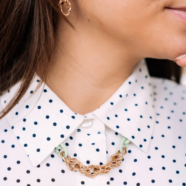 Mint Green Entangle Necklace