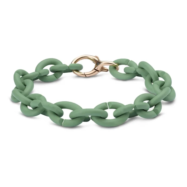 Pale Green Bronze Bracelet