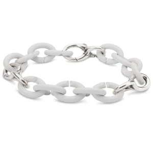 Pale Grey Pop Silver Bracelet