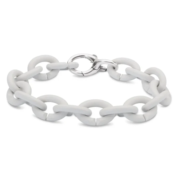 Pale Grey Silver Bracelet