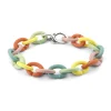 Pastel Rainbow Silver Bracelet