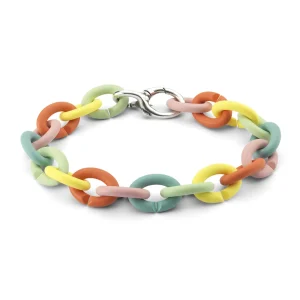 Pastel Rainbow Silver Bracelet