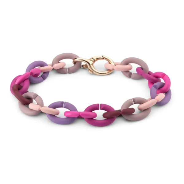 Pink Rainbow Bronze Bracelet