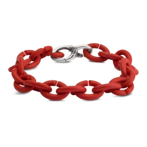 Red Silver Bracelet