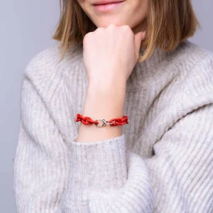 Red Silver Bracelet