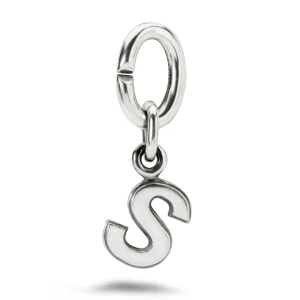 S, Silver Link Charm