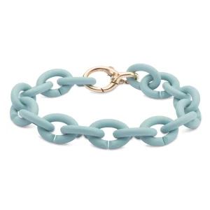 Sky Blue Bronze Bracelet