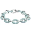 Sky Blue Half Silver Bracelet