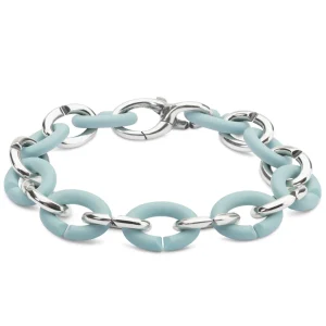 Sky Blue Half Silver Bracelet