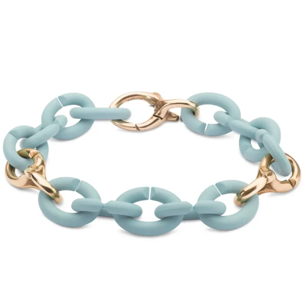 Sky Blue Pop Bronze Bracelet