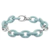 Sky Blue Pop Silver Bracelet