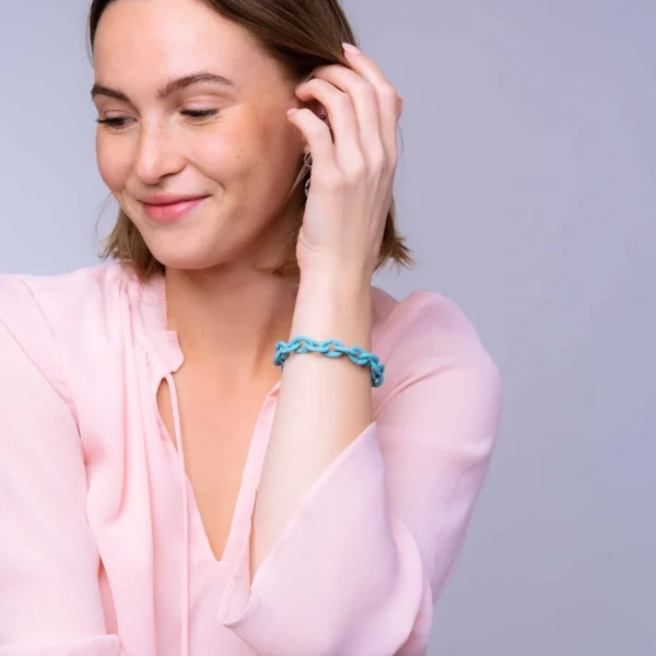 Sky Blue Silver Bracelet