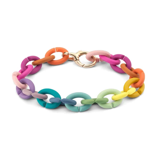 Smooth Rainbow Bronze Bracelet