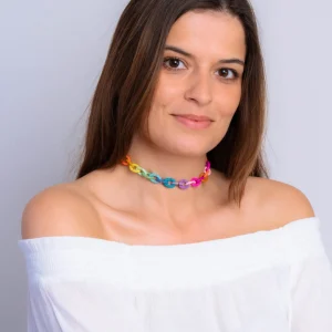 Smooth Rainbow Bronze Choker