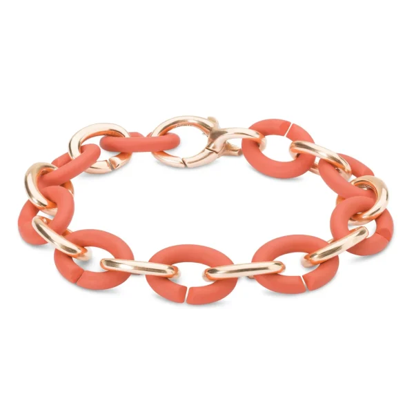 Soft Apricot Half Bronze Bracelet