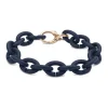 Steel Blue Bronze Bracelet