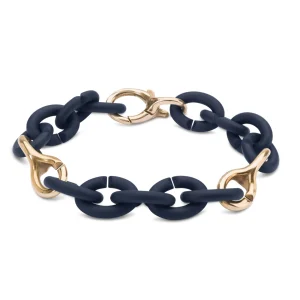 Steel Blue Pop Bronze Bracelet