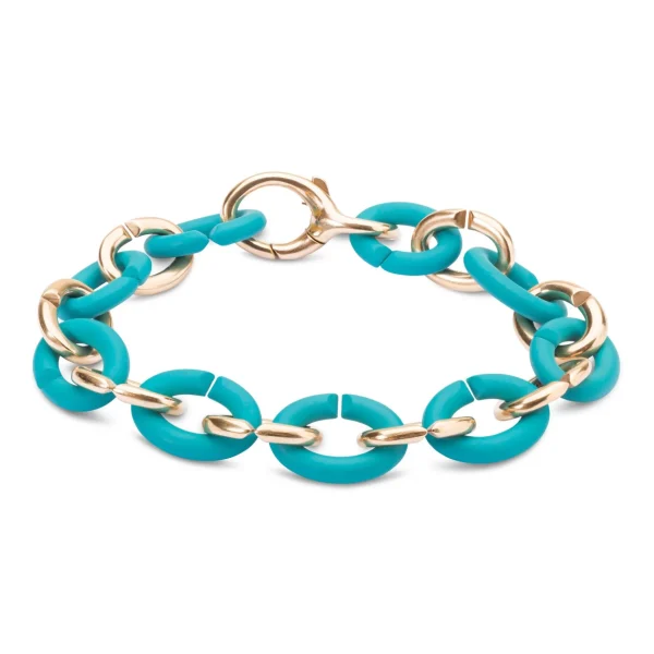 Turquoise Half Bronze Bracelet