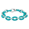 Turquoise Half Silver Bracelet