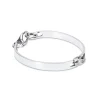 Twice as Nice Silver Bangle Bracelet