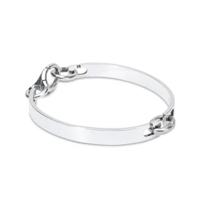 Twice as Nice Silver Bangle Bracelet